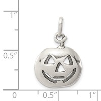 Sterling Silver Pumpkin Charm view 4