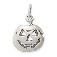 Sterling Silver Pumpkin Charm view 1