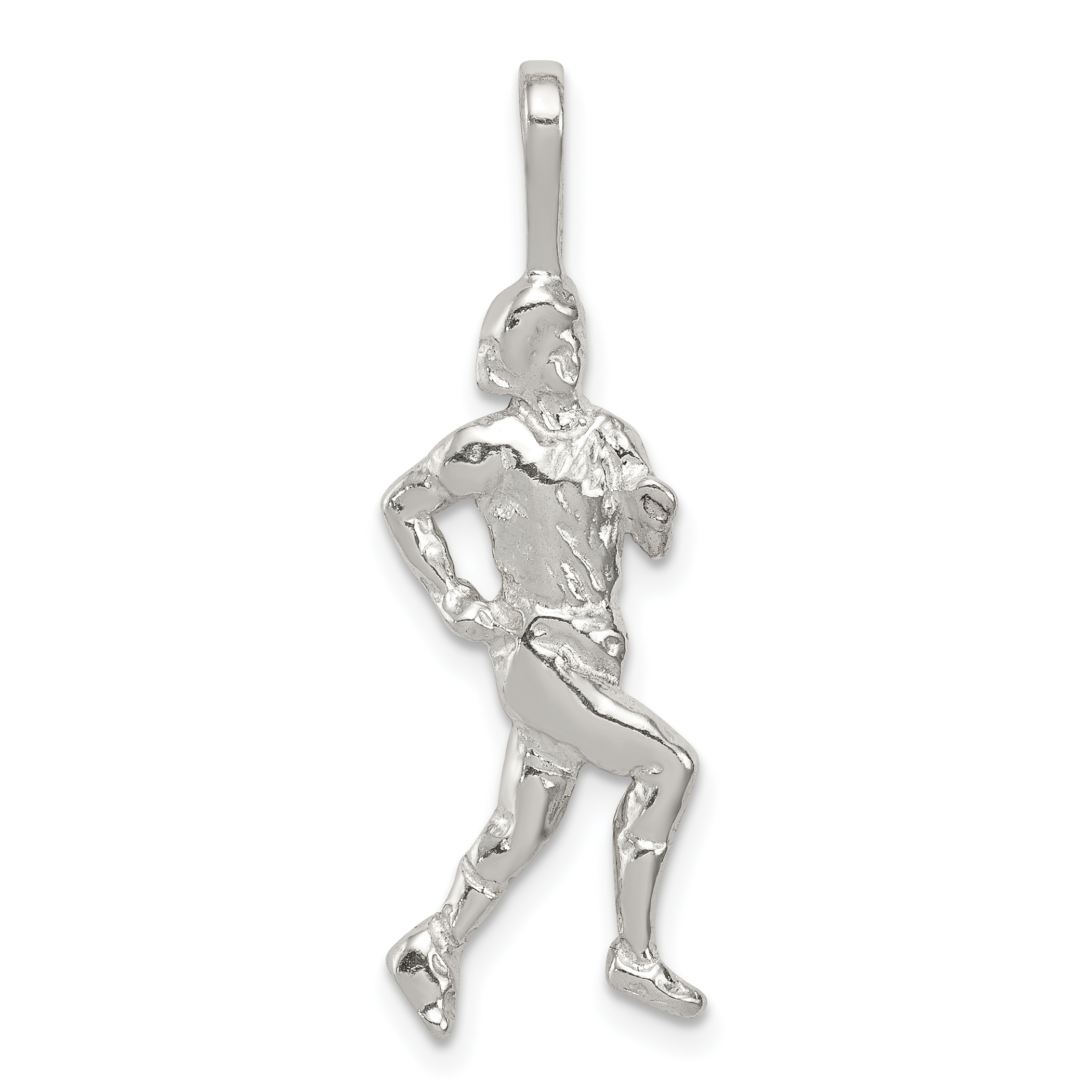 Sterling Silver Runner Pendant (QC759)