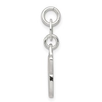 Sterling Silver Polished Airplane Charm view 2