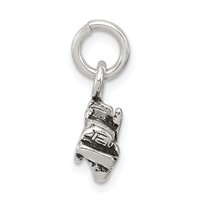 Sterling Silver Antiqued Truck Charm view 2