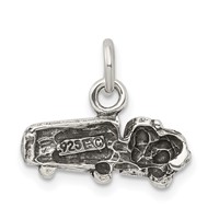 Sterling Silver Antiqued Truck Charm view 3