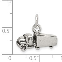 Sterling Silver Antiqued Truck Charm view 4