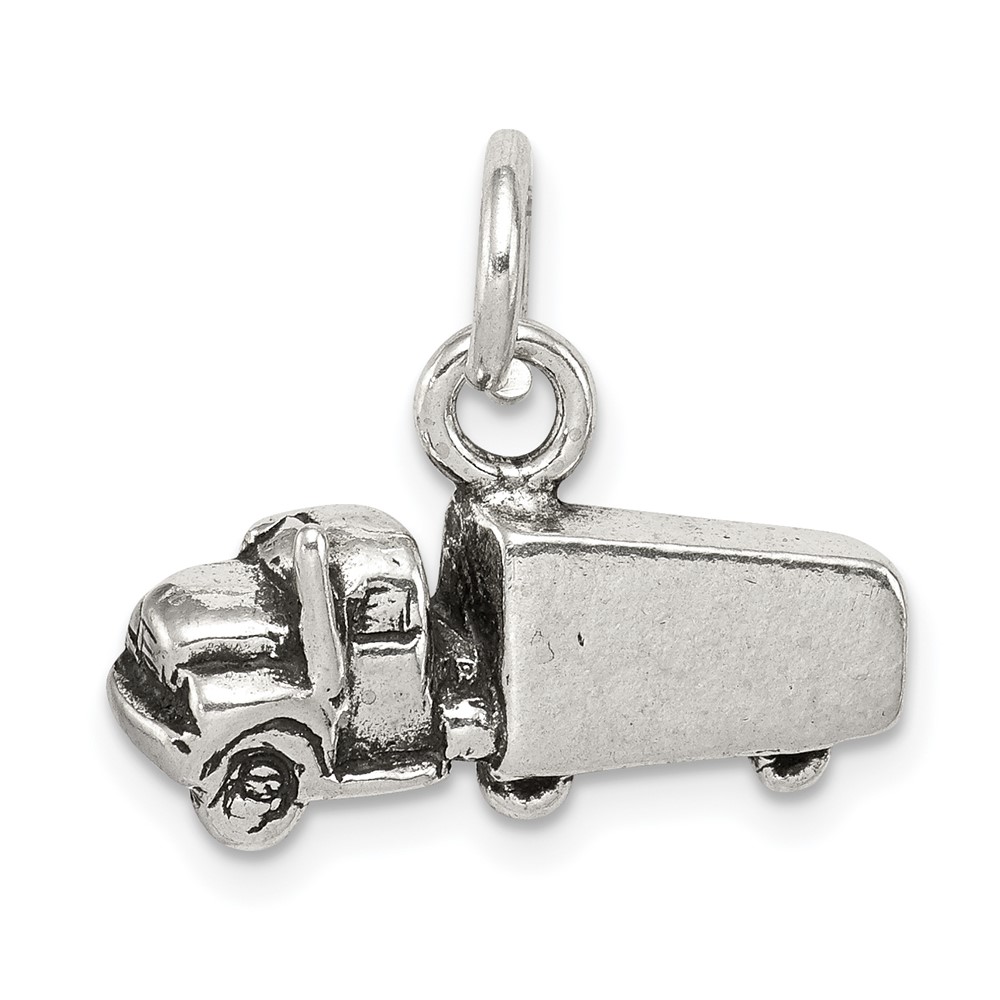Sterling Silver Antiqued Truck Charm
