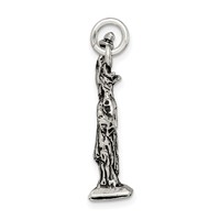 Sterling Silver Antiqued Statue of Liberty Charm view 2