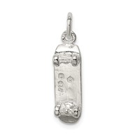 Sterling Silver Skateboard Charm view 4