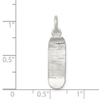 Sterling Silver Skateboard Charm view 3