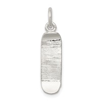 Sterling Silver Skateboard Charm view 1