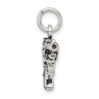 Sterling Silver Antiqued Pistol Charm view 2