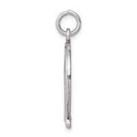 Sterling Silver Antiqued Horseshoe Charm view 2