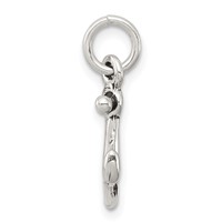 Sterling Silver Antiqued Anchor Charm view 2
