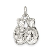 Sterling Silver Boxing Gloves Charm view 4