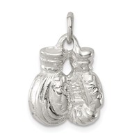 Sterling Silver Boxing Gloves Charm view 1