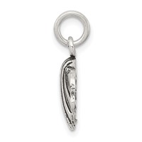 Sterling Silver Antiqued Seashell Charm view 2