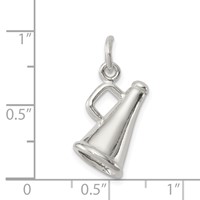 Sterling Silver Megaphone Charm view 3