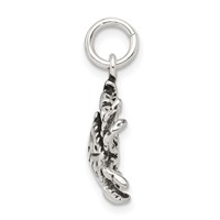 Sterling Silver Antiqued Crab Charm view 2