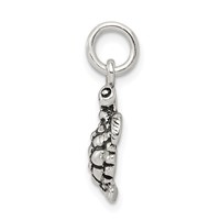 Sterling Silver Antiqued Turtle Charm view 2