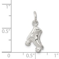 Sterling Silver Roller Skate Charm view 3