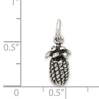 Sterling Silver Antiqued Pineapple Charm view 3