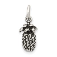 Sterling Silver Antiqued Pineapple Charm view 1