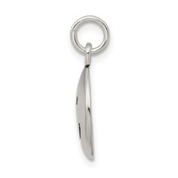 Sterling Silver Antiqued Smiley Face Charm view 2