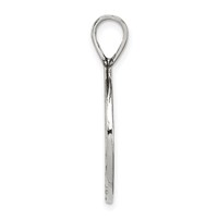 Sterling Silver Antiqued Peace Sign Charm view 2