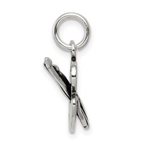 Sterling Silver Antiqued Artist Palette Charm view 2