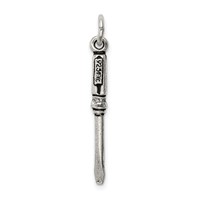 Sterling Silver Antiqued Screwdriver Charm view 4