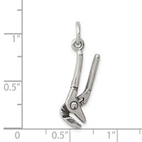 Sterling Silver Antiqued Pliers Charm view 3