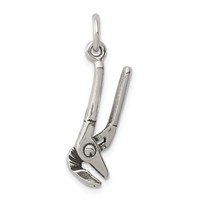Sterling Silver Antiqued Pliers Charm view 1