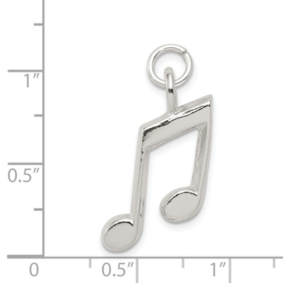 Sterling Silver Music Notes Charm
