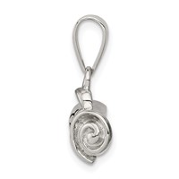Sterling Silver Rhodium-plated Rolled-Up Diploma Charm view 2