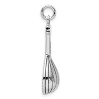 Sterling Silver Antiqued 3D Mandolin Charm view 2