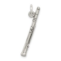 Sterling Silver Antiqued Clarinet Charm view 4