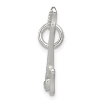 Sterling Silver Rhodium-plated Electric Guitar Charm view 2