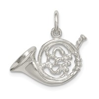 Sterling Silver French Horn Charm view 4