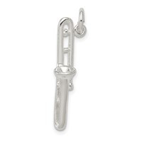 Sterling Silver Trombone Charm view 1