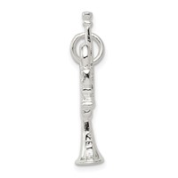 Sterling Silver Trumpet Charm view 2
