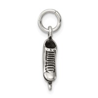 Sterling Silver Antiqued Ice Skate Charm view 2