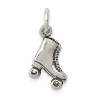 Sterling Silver Antiqued Roller-skate Charm view 1