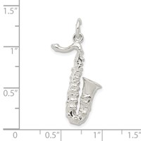 Sterling Silver Saxophone Charm view 3