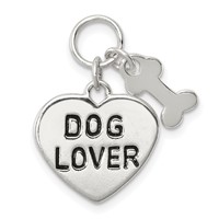 Sterling Silver Dog Lover Pendant view 4
