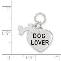 Sterling Silver Dog Lover Pendant view 3