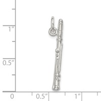 Sterling Silver Clarinet Charm view 3