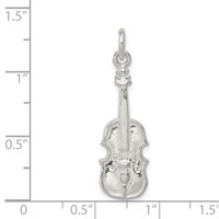 Sterling Silver Violin Charm view 3