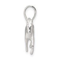 Sterling Silver Polished Horse Pendant view 2