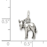 Sterling Silver Antiqued Donkey Charm view 4