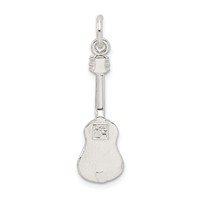 Sterling Silver Guitar Charm view 4