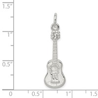 Sterling Silver Guitar Charm view 3