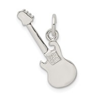 Sterling Silver Electric Guitar Charm view 4